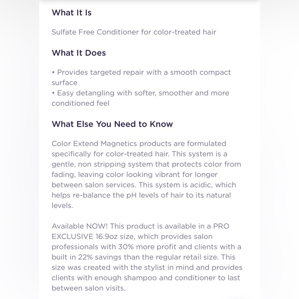 Redken Color Magnetics Conditioner NEW - Picture 2 of 2